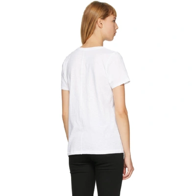 Shop Rag & Bone White 'the Vee' T-shirt In 101 White