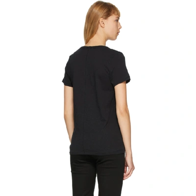 Shop Rag & Bone Black 'the Vee' T-shirt In 001 Black