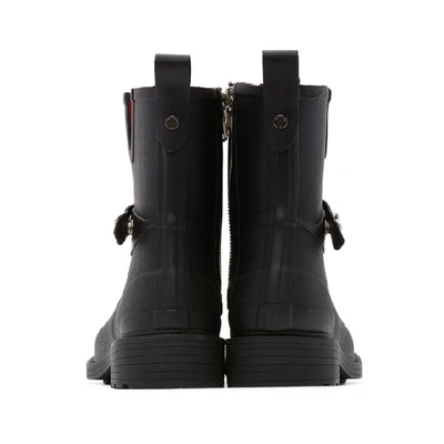 Shop Rag & Bone Black Moto Rain Boots