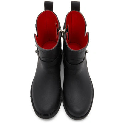 Shop Rag & Bone Black Moto Rain Boots