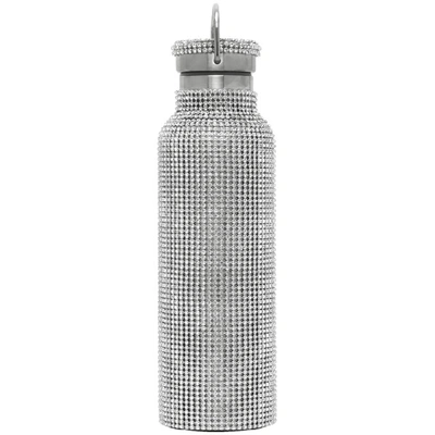Shop Collina Strada Ssense Exclusive Silver Rhinestone Water Bottle