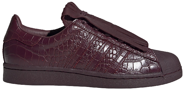maroon adidas superstar