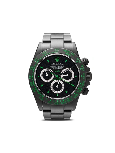 Shop Mad Paris Rolex Daytona 45mm In Black Green