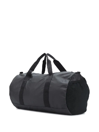 Shop Rains Two-tone Holdall Bag In Black
