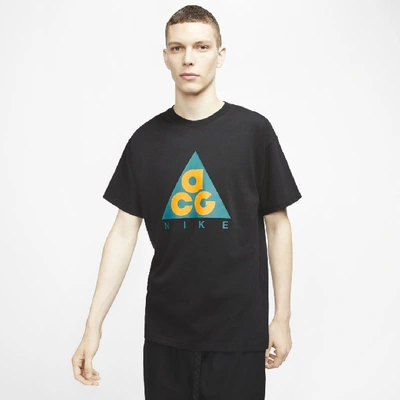 Shop Nike Acg Men's Graphic T-shirt (black) - Clearance Sale In Black,bright Spruce