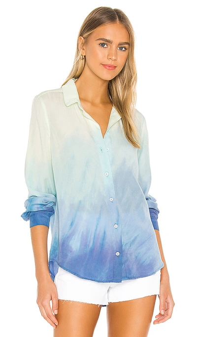 Shop Bella Dahl Button Down Shirt In Sea Spray