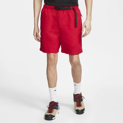 Shop Nike Acg Men's Woven Shorts (university Red) - Clearance Sale