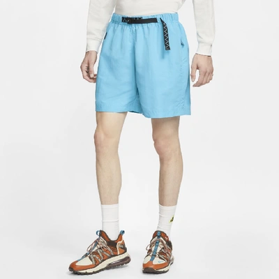 Shop Nike Acg Men's Woven Shorts (blue Gale) - Clearance Sale