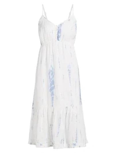Shop Rails Deliah Midi Dress In Cloud Tie Dye