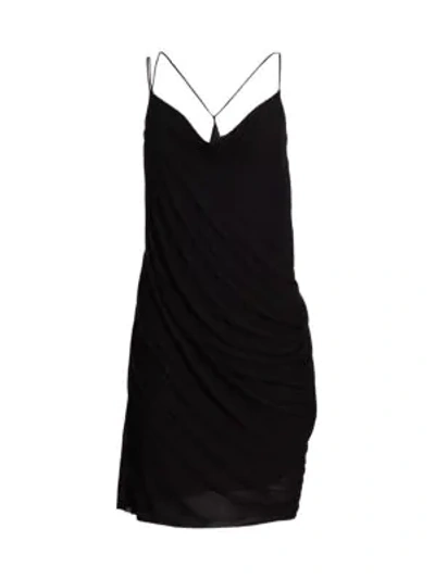 Shop Helmut Lang Women's String Mini Dress In Onyx