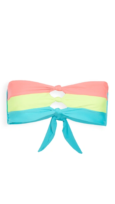 Shop Pq Swim Knot Bandeau In Saltwater