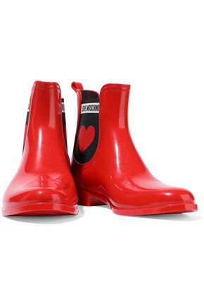 moschino rubber boots