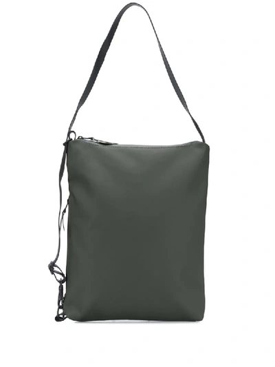 Shop Rains Logo Tote Bag In Green