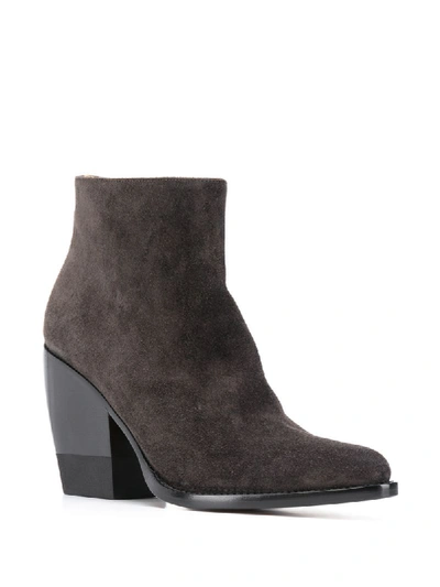 Shop Chloé Rylee 90mm Ankle Boots In Black