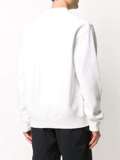 Shop Stussy Polo Fleece In White