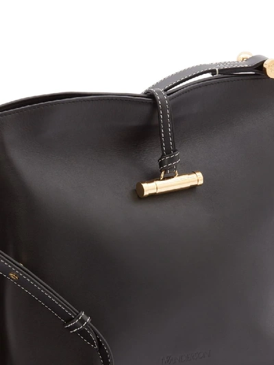 Shop Jw Anderson Hoist Shoulder Bag In Black