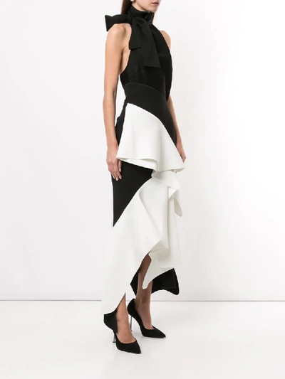 Shop Maticevski Layered Asymmetric Skirt In Black