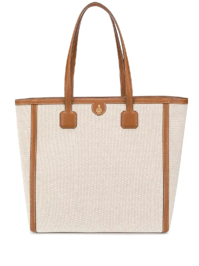 Shop Mark Cross Antibes Tote Bag In Brown