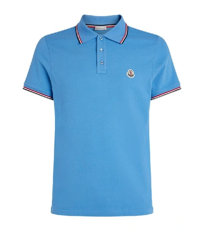 Shop Moncler Contrast-trim Logo Polo Shirt