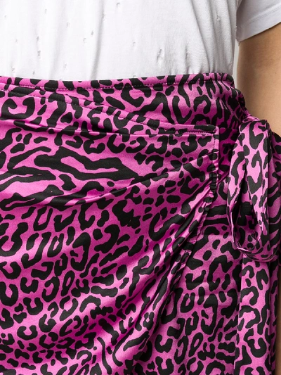 Shop Andamane Asymmetric Wrap Skirt In Violet