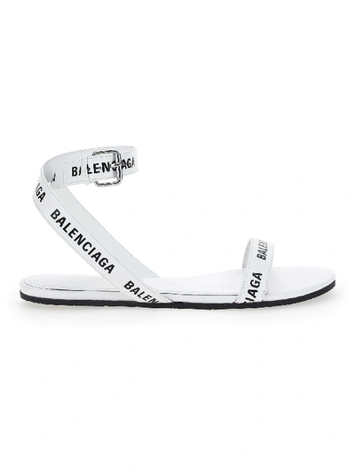 Shop Balenciaga Sandals In White/black
