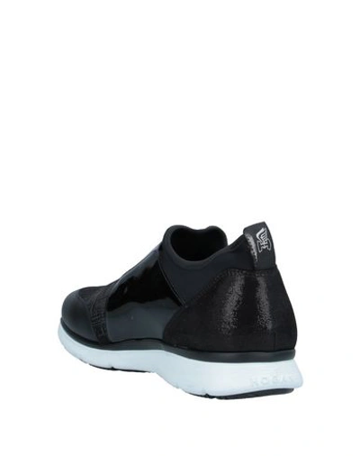Shop Hogan Woman Sneakers Black Size 5.5 Soft Leather, Textile Fibers