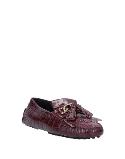 Tod's Loafers In Purple