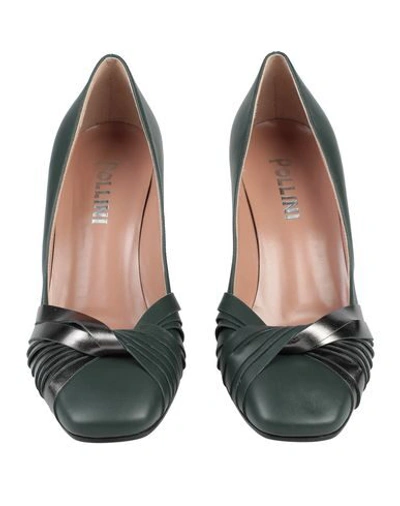 Shop Pollini Pumps In Dark Green