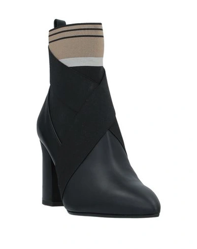 Pollini Ankle Boots In Black