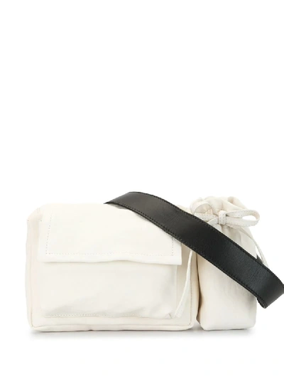 Shop Ann Demeulemeester Patch Pocket Belt Bag In White