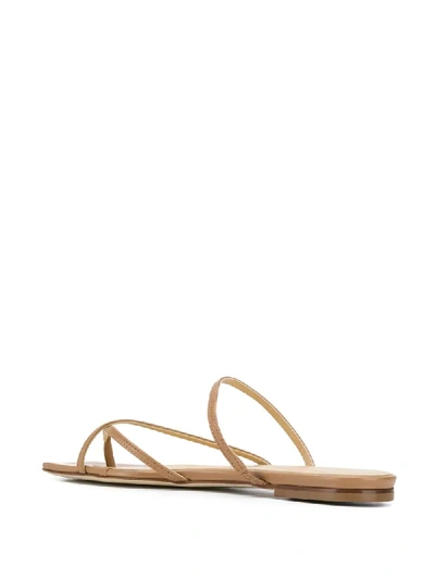 Shop Aeyde Marina Strappy Sandals In Neutrals
