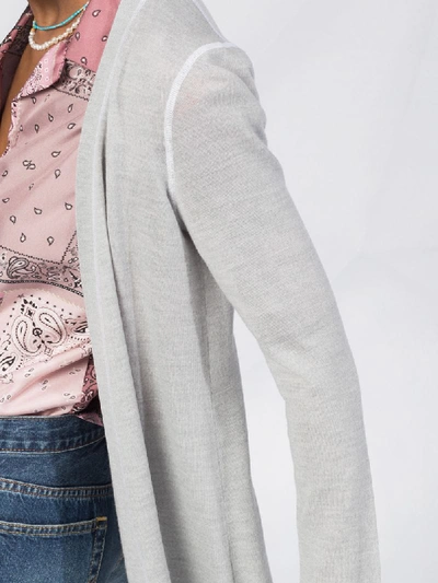 Shop Rag & Bone Knitted Long Sleeve Cardigan In Grey