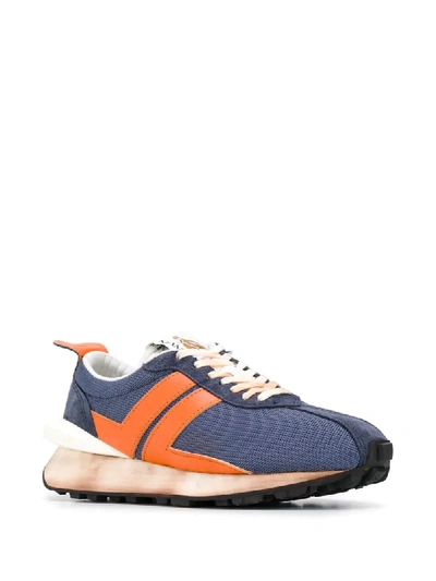 Shop Lanvin Bumper Low-top Sneakers In Blue