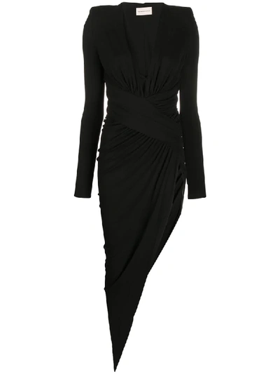 Shop Alexandre Vauthier High Slit Dress In Black