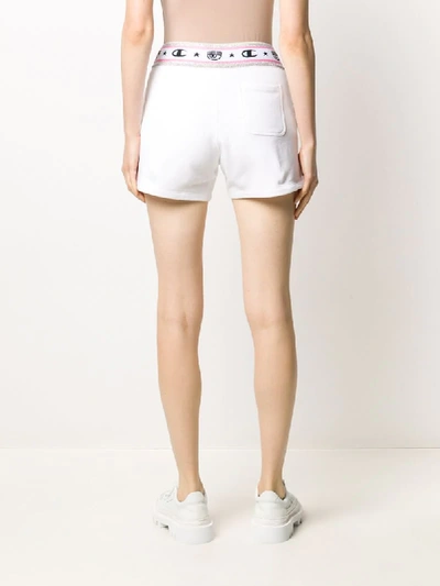 Shop Chiara Ferragni X Champion Shorts In White