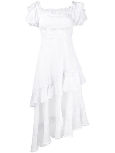 Shop Charo Ruiz Maral Off-the-shoulder Dress In White