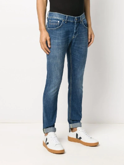 Shop Dondup Straight-leg Jeans In Blue