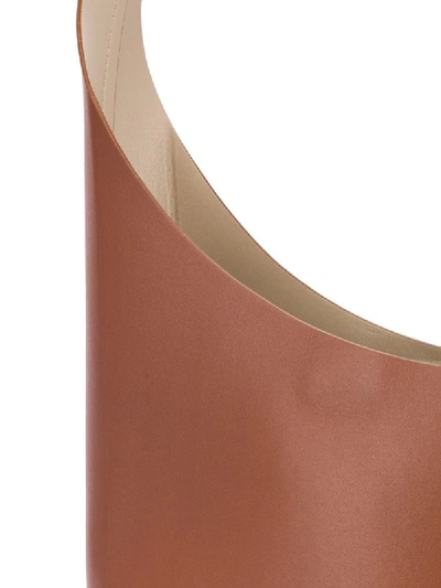Shop Aesther Ekme Demi-lune Asymmetric Shoulder Bag In Brown