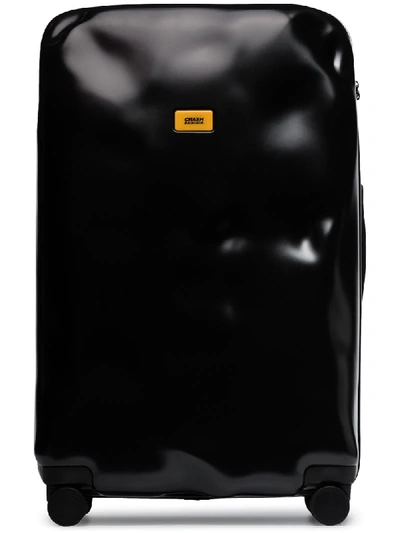 Shop Crash Baggage Icon Large Rolling Suitcase In Black