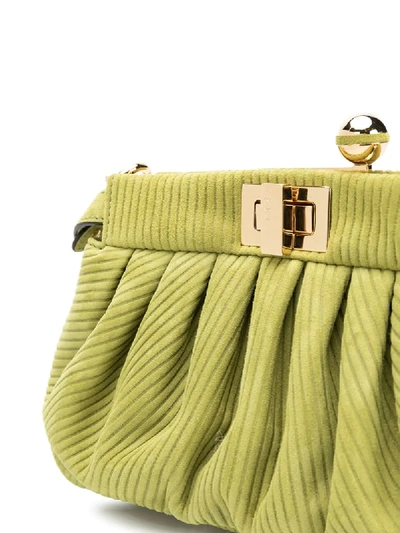 Shop Fendi Peekaboo Click Shoulder Bag In Green