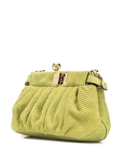 Shop Fendi Peekaboo Click Shoulder Bag In Green