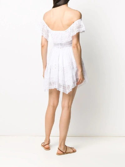 Shop Charo Ruiz Vaiana Embroidered Dress In White