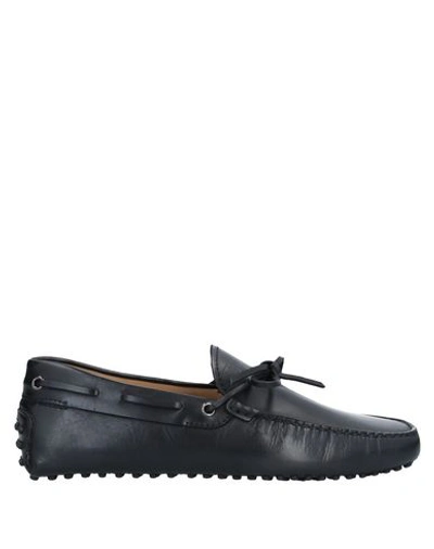 Shop Tod's Man Loafers Black Size 11 Soft Leather
