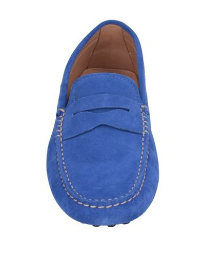 Shop Tod's Loafers In Bright Blue