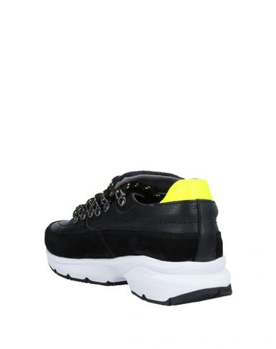 Shop Pollini Man Sneakers Black Size 8 Soft Leather