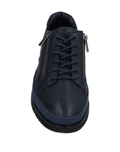 Shop Pollini Sneakers In Dark Blue