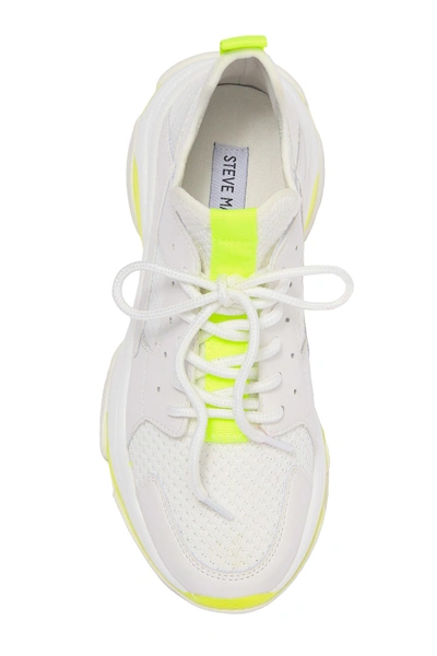 Shop Steve Madden Arelle Exaggerated Sole Sneaker In Ylw Neon