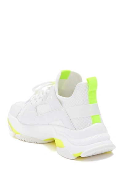 Shop Steve Madden Arelle Exaggerated Sole Sneaker In Ylw Neon