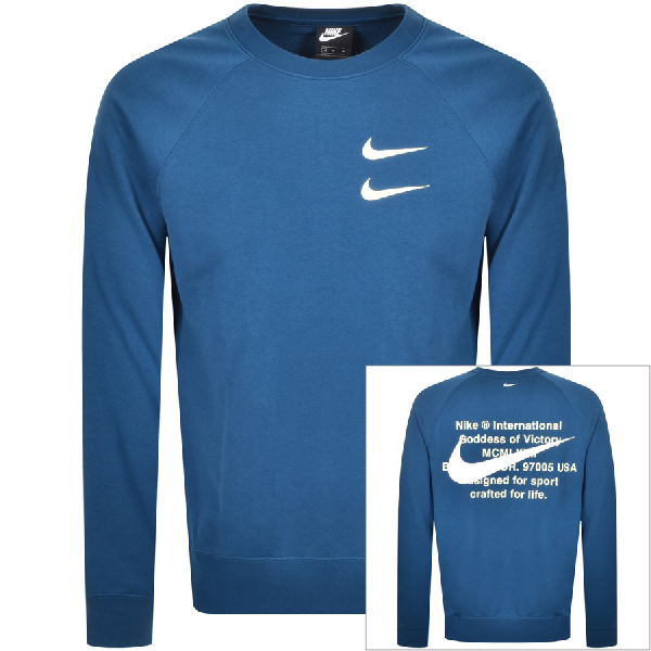 swoosh crew ft blue