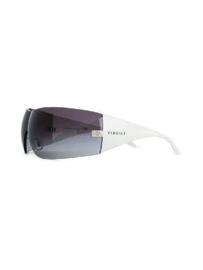 Versace Oversized Sunglasses In Black